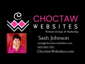 Choctaw Websites business card